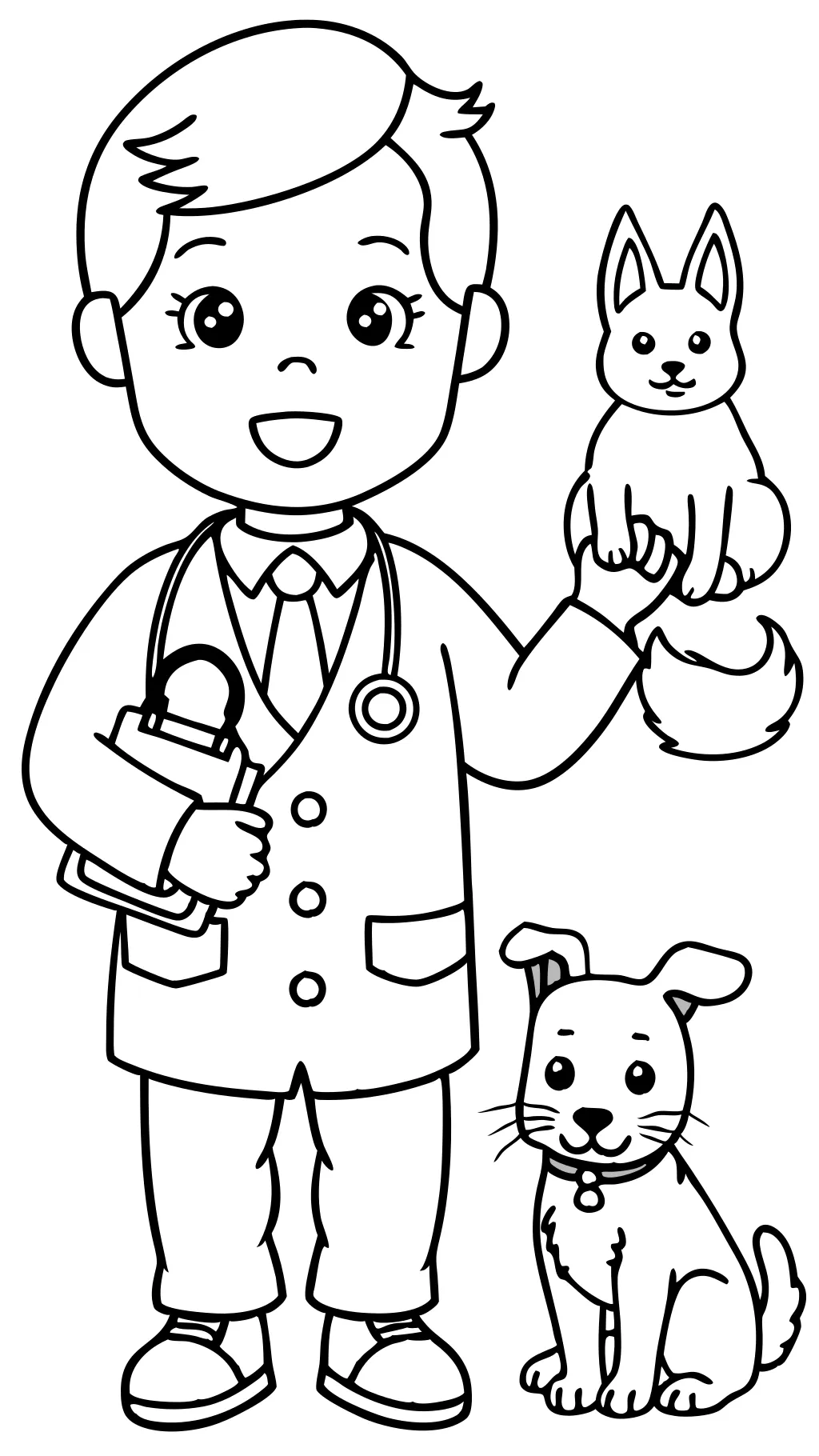 coloring pages veterinarian